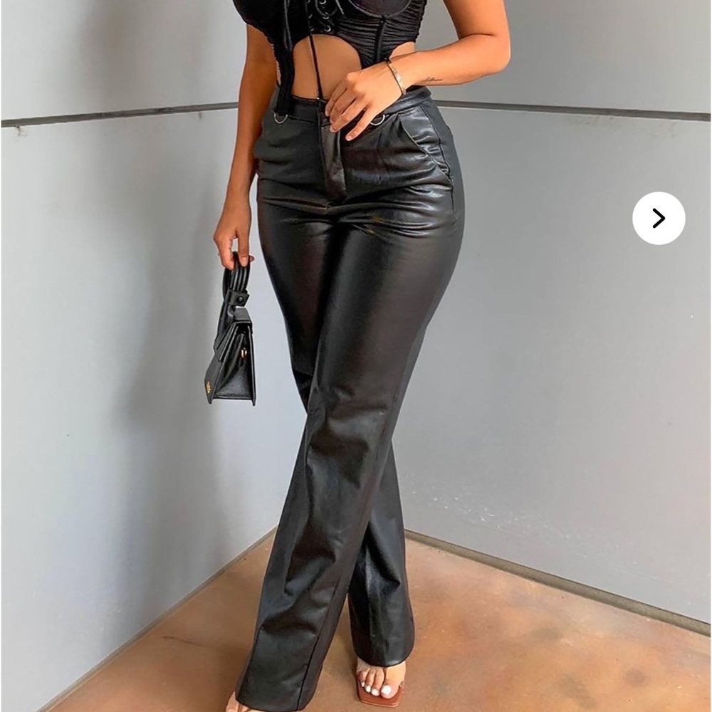 Fashion Nova Black Straight Leg Pants